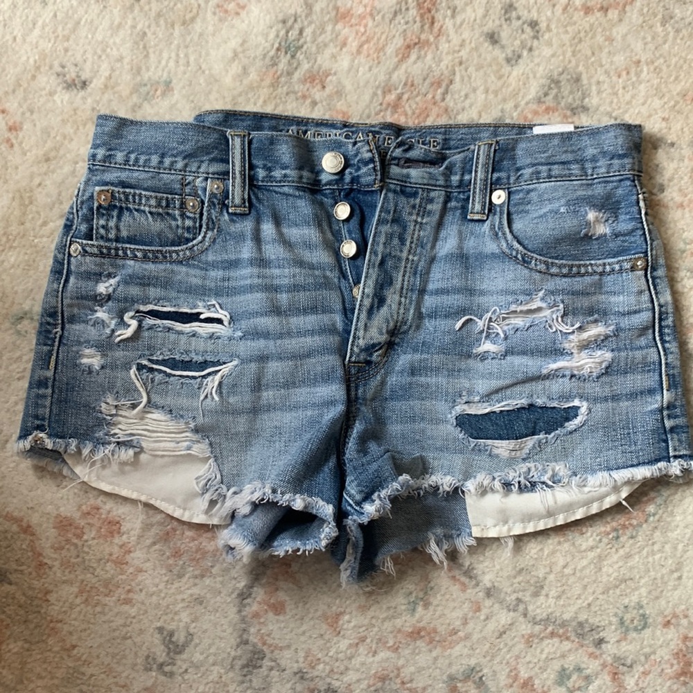 Vintage High-Rise Festival Cutoff Shorts